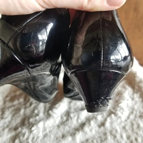 𝅺tod's Kitten Heel Wedge  Glossy Black 37.5 - Picture 6 of 15